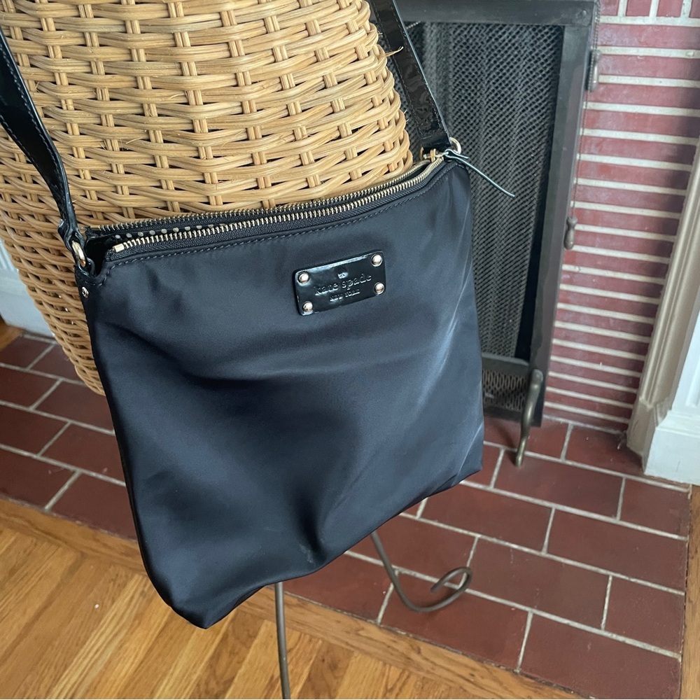 Kate Spade nylon cross body black purse